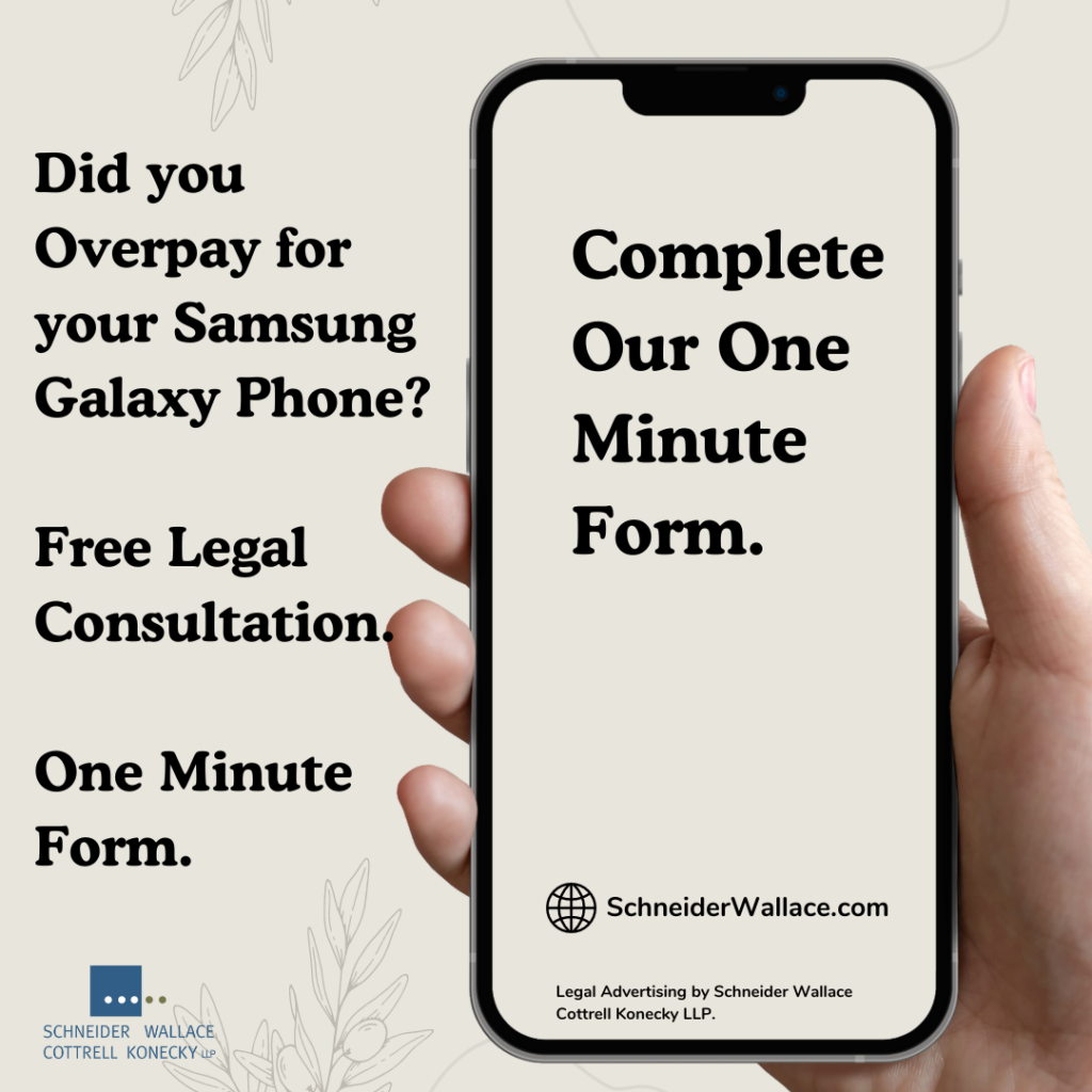 Image of hand holding phone with text.